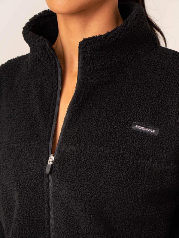 Ryderwear Embody Teddy Jacket Black Women Clothing 4Z2T761