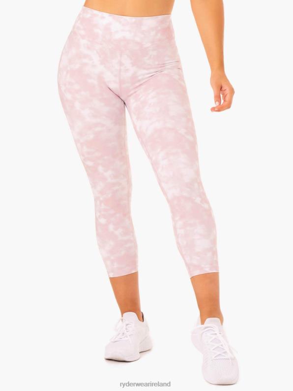 Ryderwear 7/8 Leggings Mauve Pink Tie Dye Women Clothing 4Z2T133
