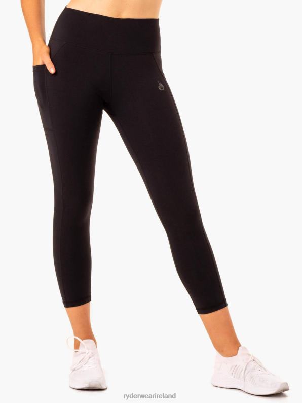 Ryderwear Action High Waisted 7/8 Pocket Leggings Black Women Clothing 4Z2T147