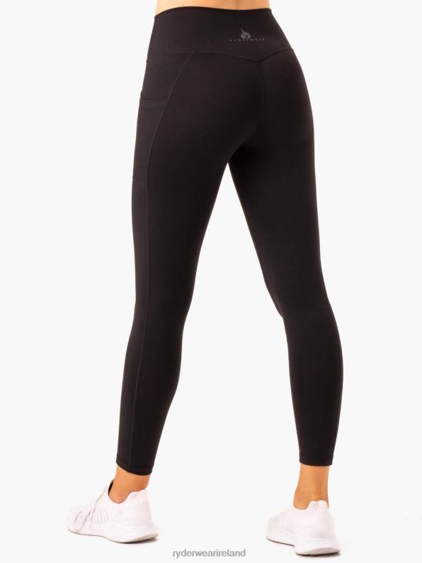 Ryderwear Action High Waisted Pocket Leggings Black Women Clothing 4Z2T148