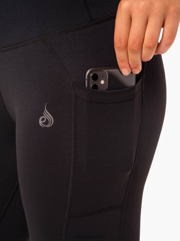 Ryderwear Action High Waisted Pocket Leggings Black Women Clothing 4Z2T148