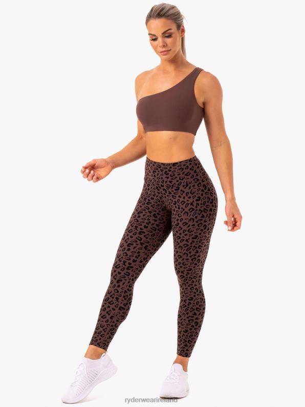 Ryderwear Adapt High Waisted Scrunch Leggings Chocolate Leopard Women Clothing 4Z2T151