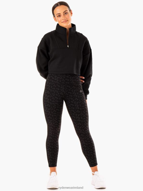 Ryderwear Evolution High Waisted Scrunch Leggings Black Leopard Women Clothing 4Z2T102