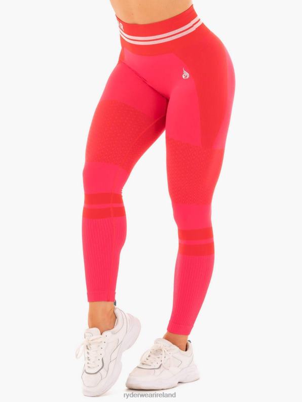 Ryderwear Freestyle Seamless High Waisted Leggings Red Women Clothing 4Z2T181