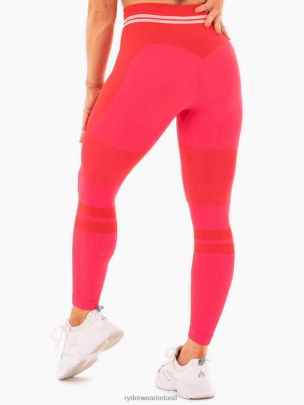 Ryderwear Freestyle Seamless High Waisted Leggings Red Women Clothing 4Z2T181