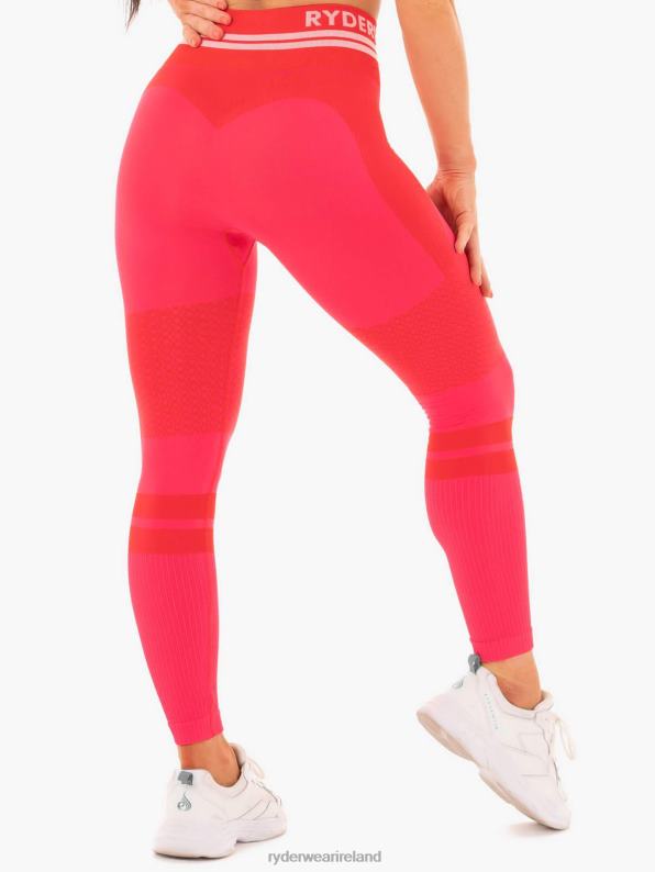 Ryderwear Freestyle Seamless High Waisted Leggings Red Women Clothing 4Z2T181