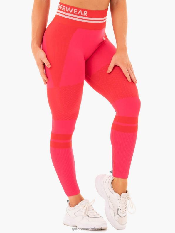 Ryderwear Freestyle Seamless High Waisted Leggings Red Women Clothing 4Z2T181