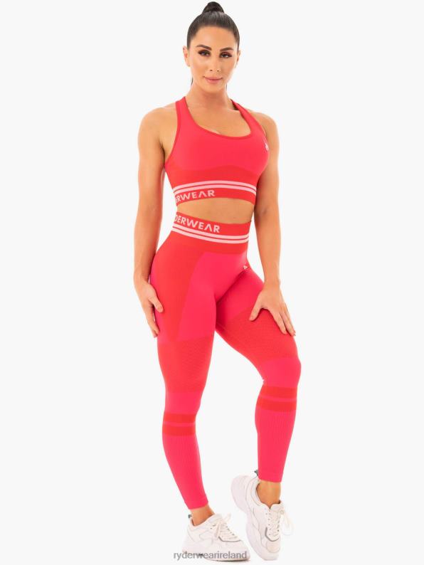 Ryderwear Freestyle Seamless High Waisted Leggings Red Women Clothing 4Z2T181