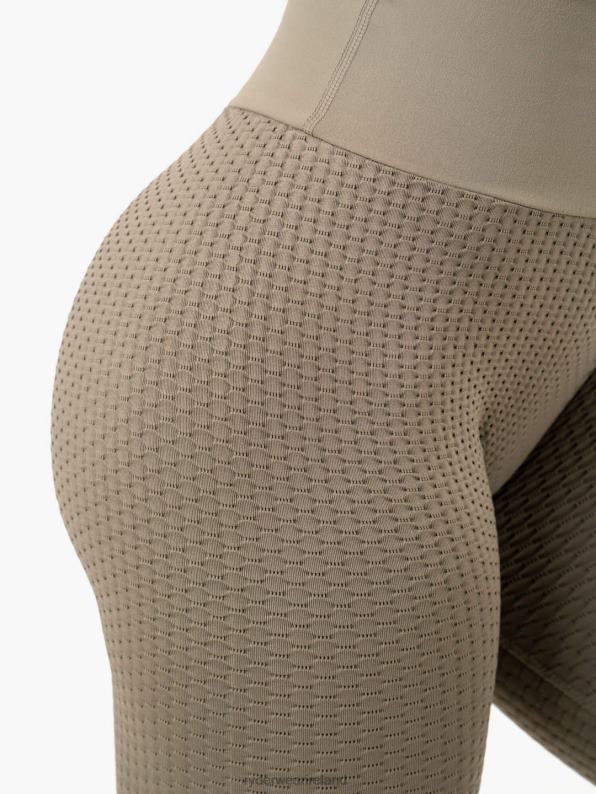Ryderwear Honeycomb Scrunch Seamless Leggings Khaki Women Clothing 4Z2T109