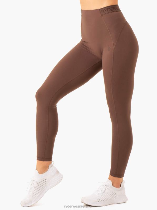 Ryderwear Level Up High Waisted Scrunch Leggings Chocolate Women Clothing 4Z2T72