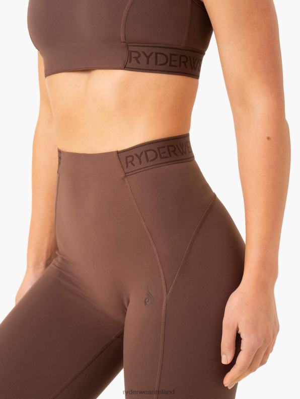 Ryderwear Level Up High Waisted Scrunch Leggings Chocolate Women Clothing 4Z2T72