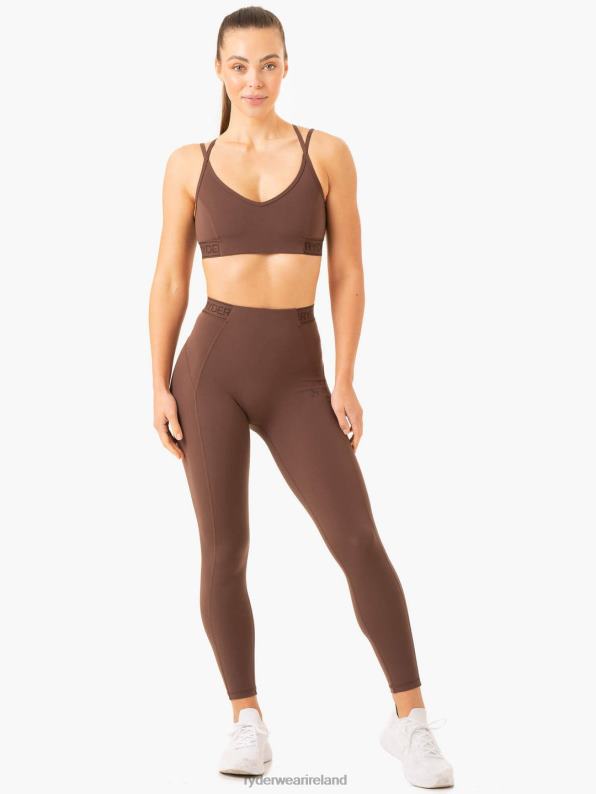 Ryderwear Level Up High Waisted Scrunch Leggings Chocolate Women Clothing 4Z2T72