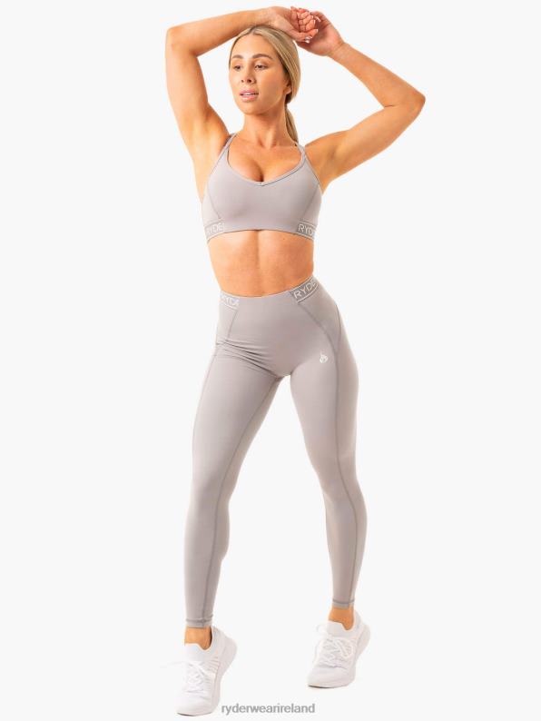 Ryderwear Level Up High Waisted Scrunch Leggings Steel Grey Women Clothing 4Z2T74