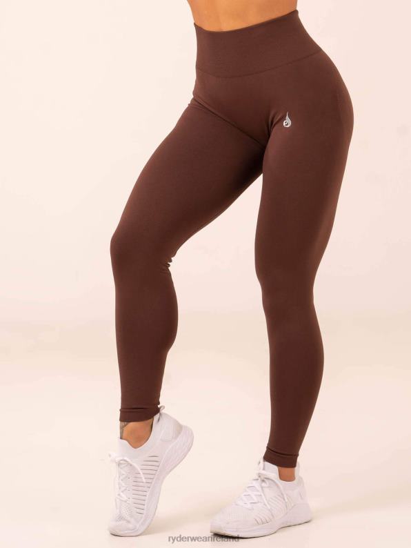 Ryderwear Lift Scrunch Seamless Leggings Chocolate Women Clothing 4Z2T2