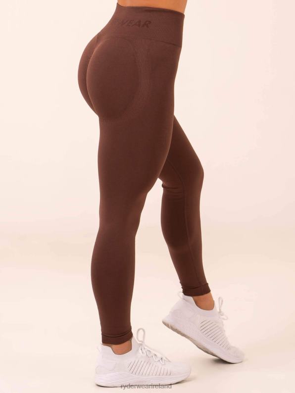 Ryderwear Lift Scrunch Seamless Leggings Chocolate Women Clothing 4Z2T2