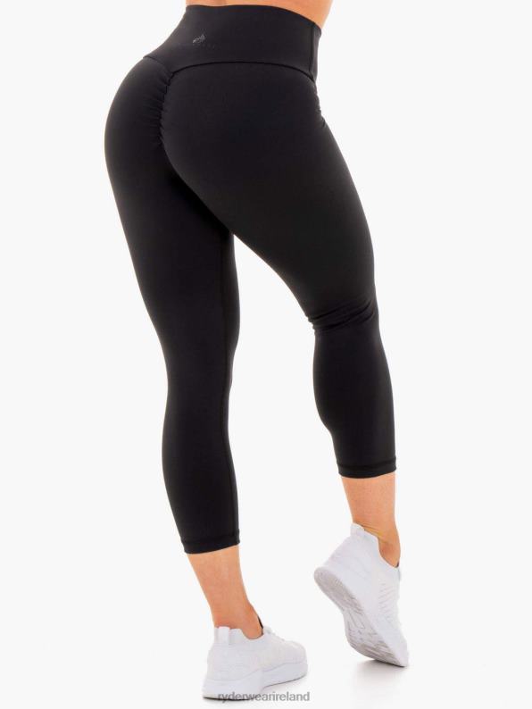 Ryderwear Motion High Waisted 7/8 Scrunch Bum Leggings Black Women Clothing 4Z2T164