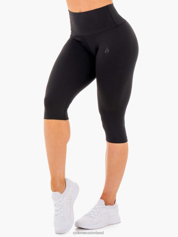 Ryderwear Motion High Waisted Capri Leggings Black Women Clothing 4Z2T159