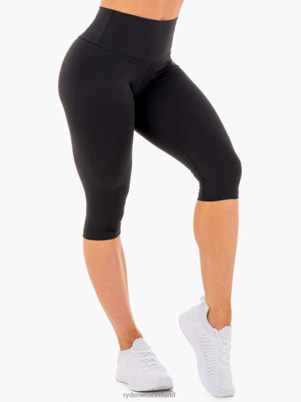 Ryderwear Motion High Waisted Capri Leggings Black Women Clothing 4Z2T159
