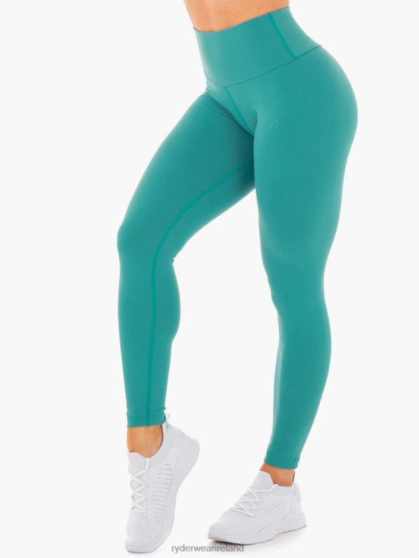 Ryderwear Motion High Waisted Leggings Teal Women Clothing 4Z2T161