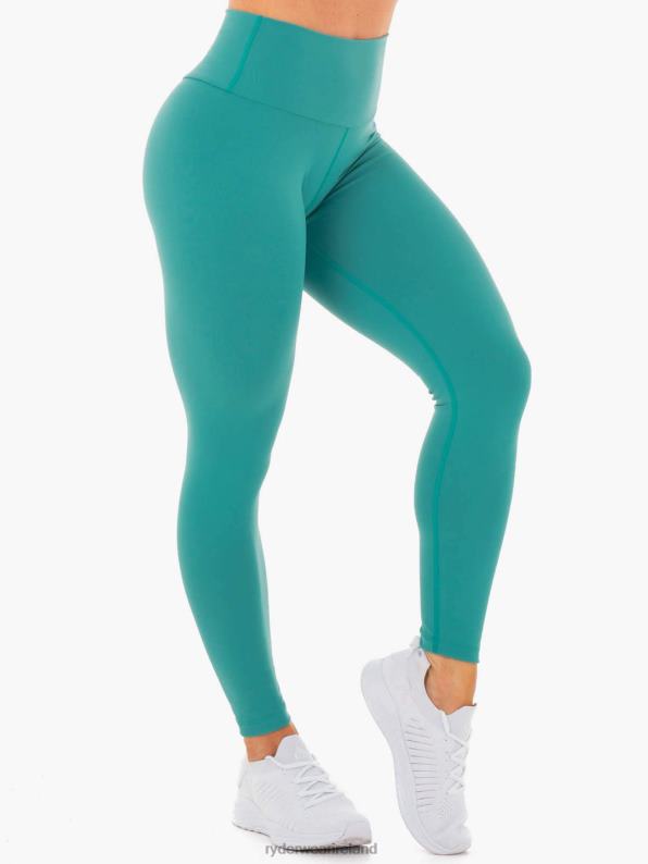 Ryderwear Motion High Waisted Leggings Teal Women Clothing 4Z2T161