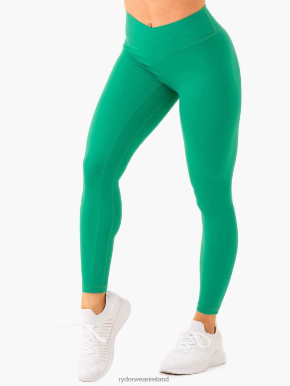 Ryderwear Nkd Cross Over Leggings Green Women Clothing 4Z2T65