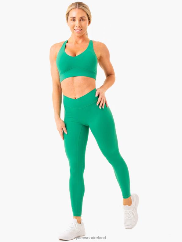 Ryderwear Nkd Cross Over Leggings Green Women Clothing 4Z2T65