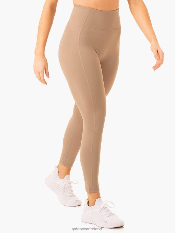 Ryderwear Nkd Frame High Waisted Leggings Latte Women Clothing 4Z2T79