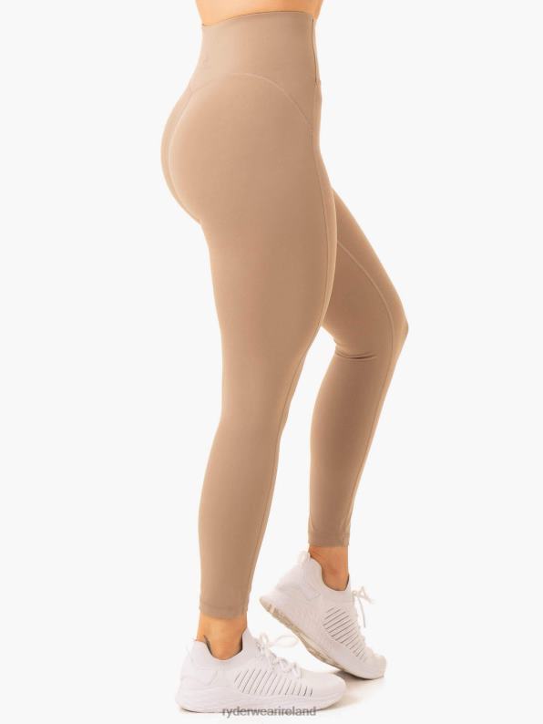 Ryderwear Nkd Frame High Waisted Leggings Latte Women Clothing 4Z2T79