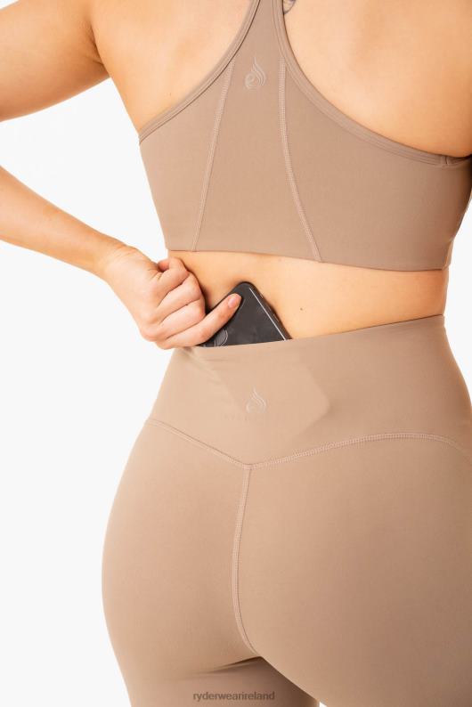 Ryderwear Nkd Frame High Waisted Leggings Latte Women Clothing 4Z2T79