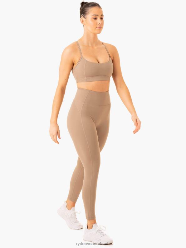 Ryderwear Nkd Frame High Waisted Leggings Latte Women Clothing 4Z2T79