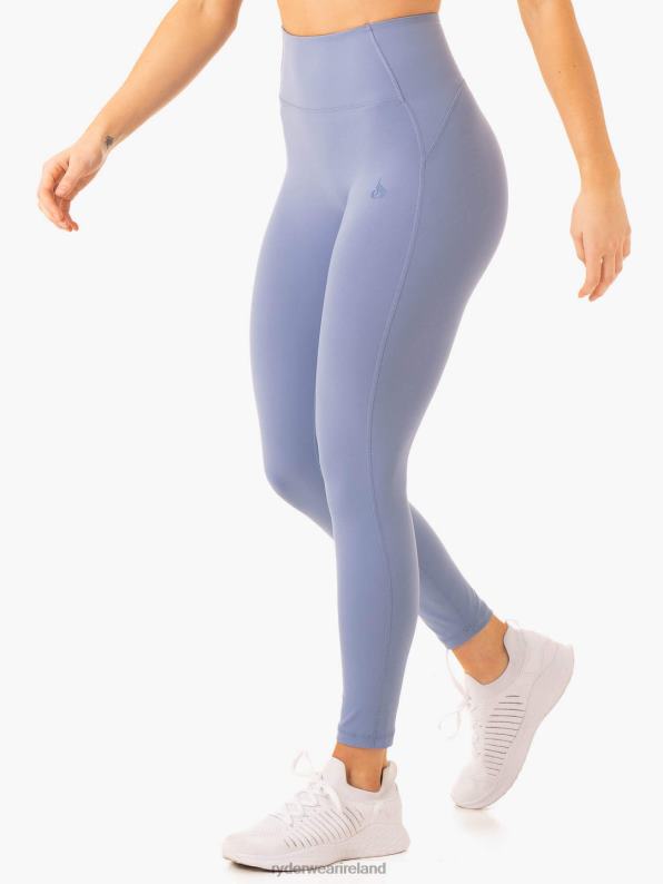 Ryderwear Nkd Frame High Waisted Leggings Stonewash Blue Women Clothing 4Z2T78
