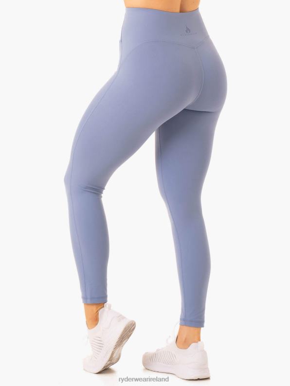Ryderwear Nkd Frame High Waisted Leggings Stonewash Blue Women Clothing 4Z2T78