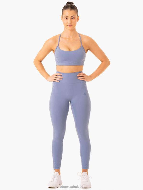 Ryderwear Nkd Frame High Waisted Leggings Stonewash Blue Women Clothing 4Z2T78