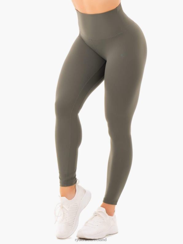 Ryderwear Nkd High Waisted Leggings Khaki Women Clothing 4Z2T168