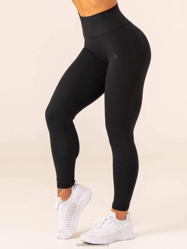 Ryderwear Nkd High Waisted Scrunch Leggings Black Women Clothing 4Z2T25