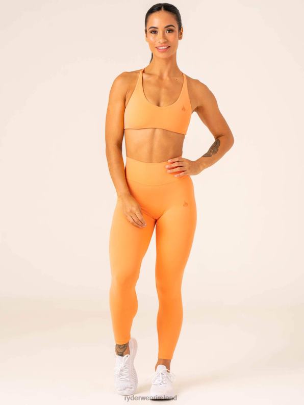 Ryderwear Nkd High Waisted Scrunch Leggings Orange Sherbet Women Clothing 4Z2T29