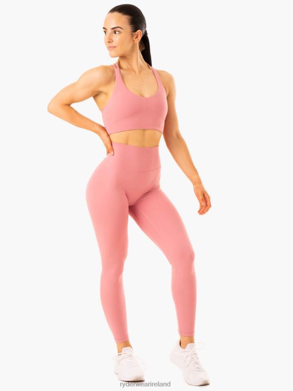 Ryderwear Nkd Refine High Waisted Leggings Dusty Pink Women Clothing 4Z2T97