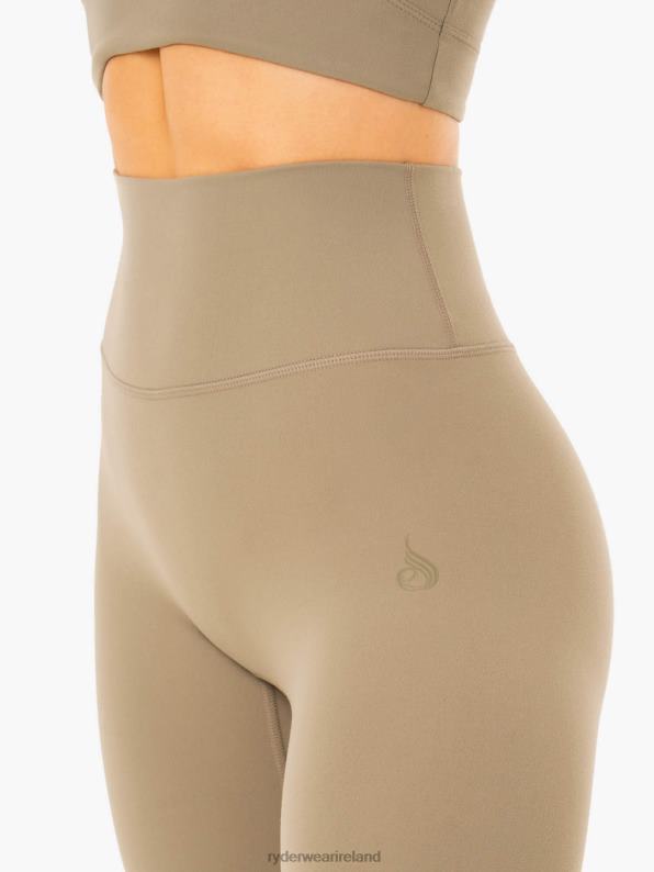 Ryderwear Nkd Refine High Waisted Leggings Khaki Women Clothing 4Z2T98