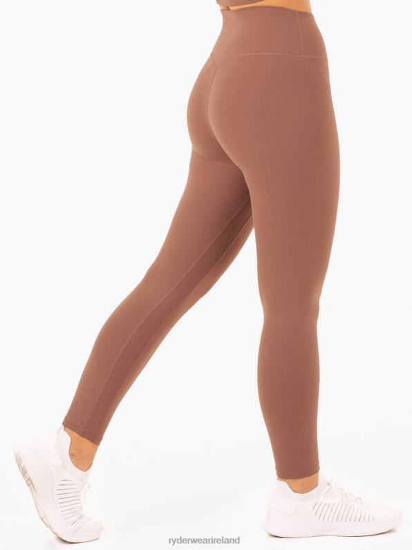 Ryderwear Nkd Refine High Waisted Leggings Mocha Women Clothing 4Z2T99