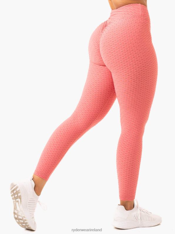 Ryderwear Optic Scrunch Bum Leggings Lipstick Pink Women Clothing 4Z2T75