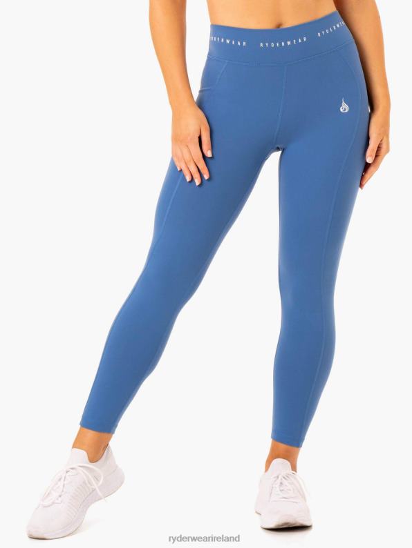 Ryderwear Reflex High Waisted Leggings Blue Women Clothing 4Z2T131