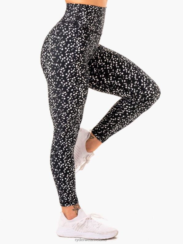 Ryderwear Reform High Waisted Leggings Black Speckle Women Clothing 4Z2T130