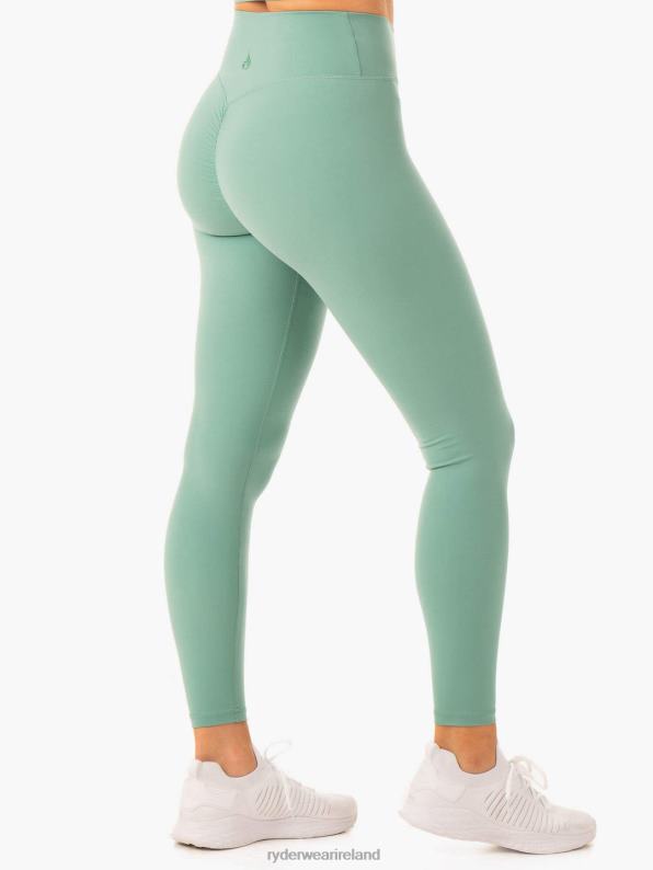 Ryderwear Serene Cross Over Scrunch Leggings Green Women Clothing 4Z2T86