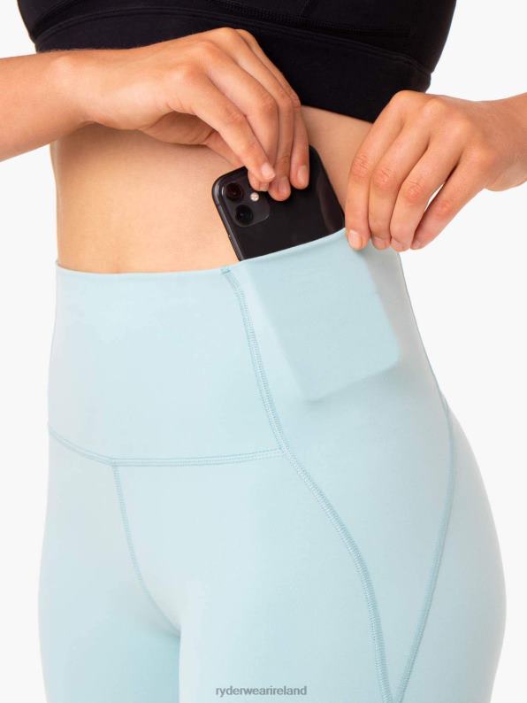 Ryderwear Sola High Waisted Leggings Seafoam Blue Women Clothing 4Z2T146