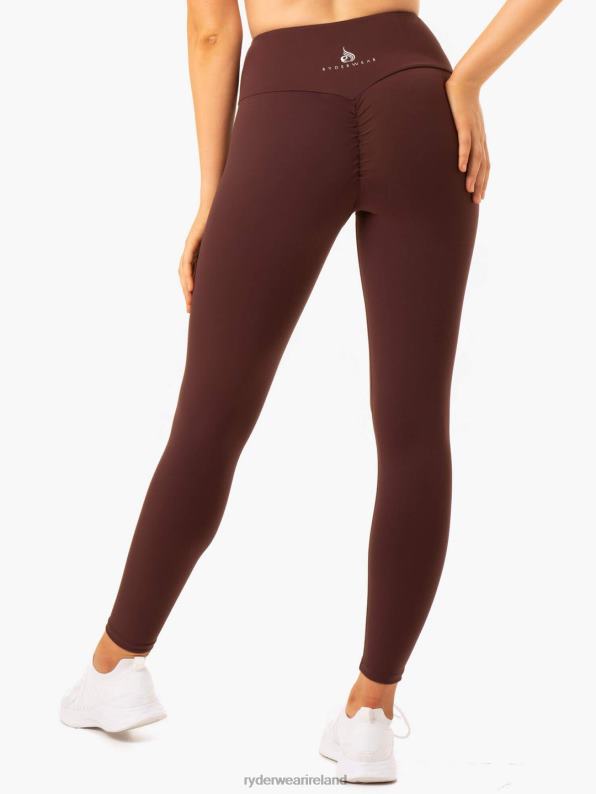 Ryderwear Staples Scrunch Bum Leggings Chocolate Women Clothing 4Z2T156