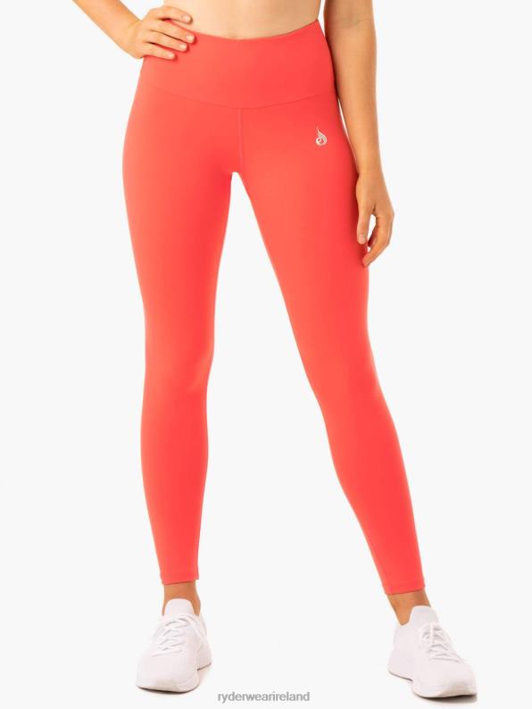 Ryderwear Staples Scrunch Bum Leggings Coral Women Clothing 4Z2T157