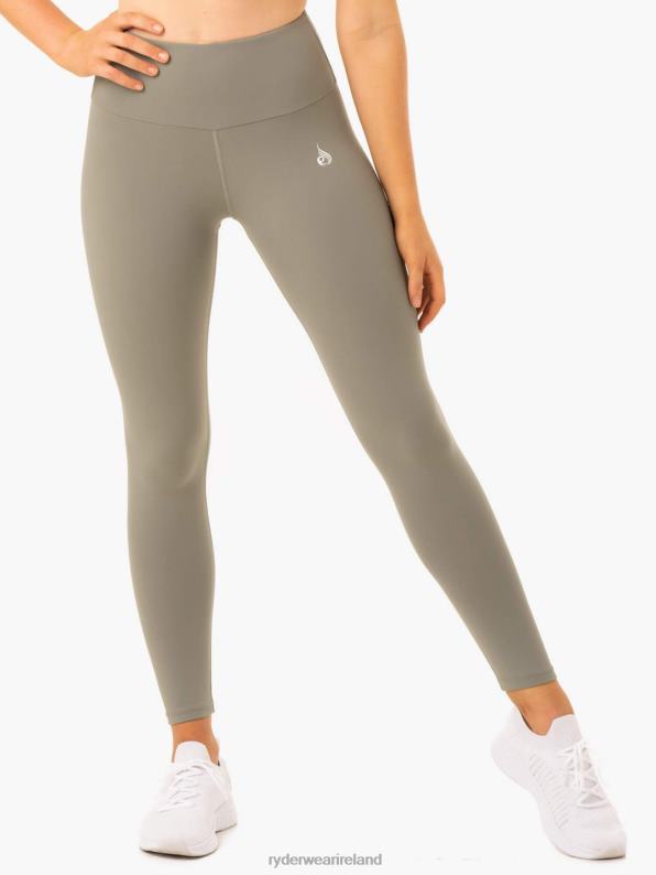 Ryderwear Staples Scrunch Bum Leggings Khaki Women Clothing 4Z2T155
