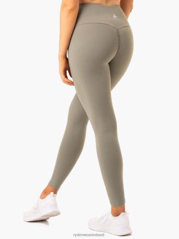 Ryderwear Staples Scrunch Bum Leggings Khaki Women Clothing 4Z2T155