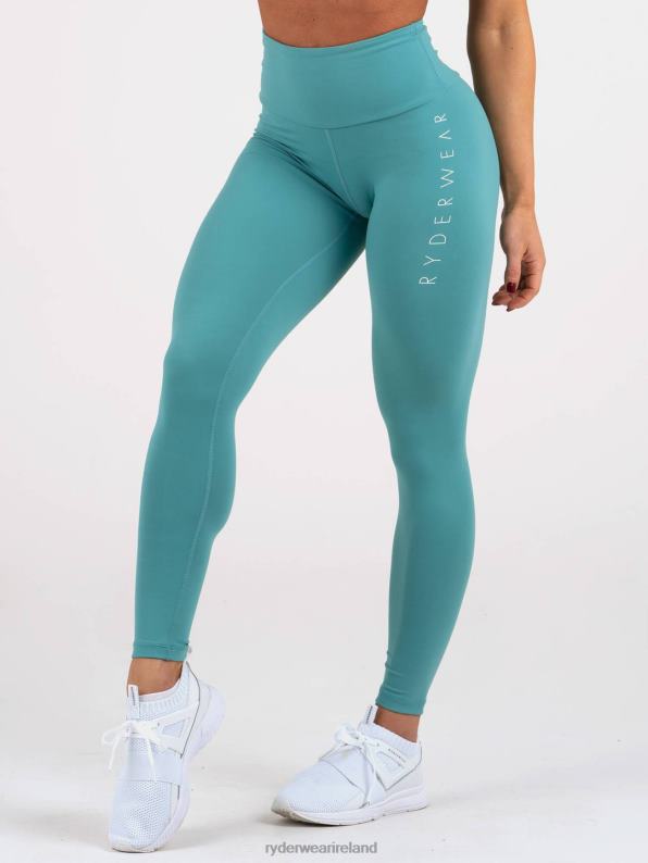 Ryderwear Staples Scrunch Bum Leggings Teal Women Clothing 4Z2T176