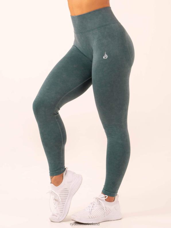 Ryderwear Stonewash Scrunch Seamless Leggings Petrol Stonewash Women Clothing 4Z2T8
